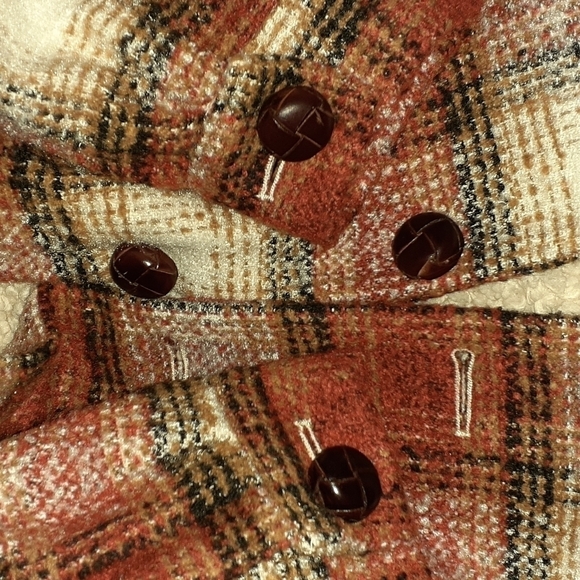 HEARTLOOM Cooper Shaket Coat In Brick Fall Tones Size XS. - Picture 12 of 14